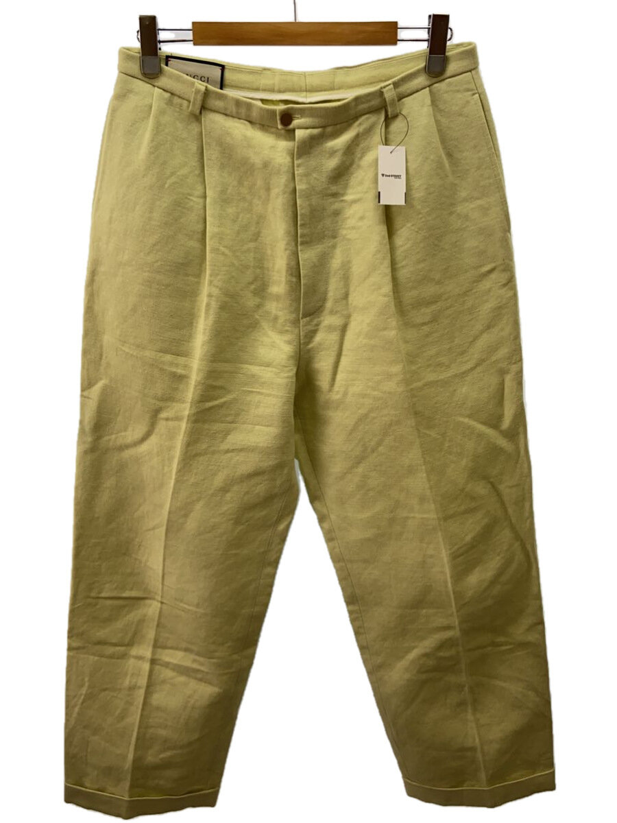 【中古】GUCCI◆引っ切り無いズボン下/50/綿織物/YLW/無地/591056//【メンズウェア】
