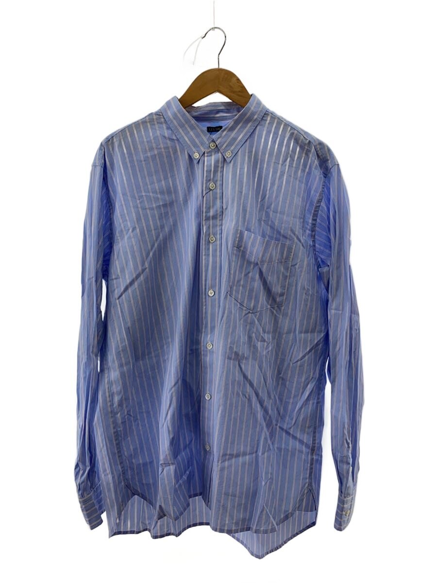 【中古】LES SIX◆kaos shirt/長袖シャツ/0/コットン/BLU/ストライプ/trettiofem-8-sh-kaos【メンズウェア】|2nd STREET 店
