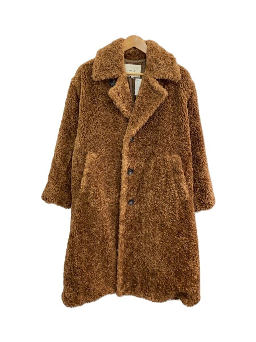 【中古】THE AD+/TOKYO BASE/厚地の外套/36/ポリエステル/BRW/700022031【レディース御召しもの】