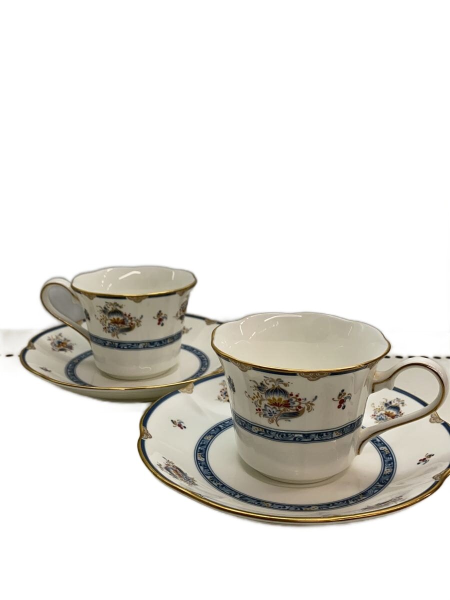 【中古】NARUMI◆カップ&ソーサー/2点セット/WHT【キッチン用品】