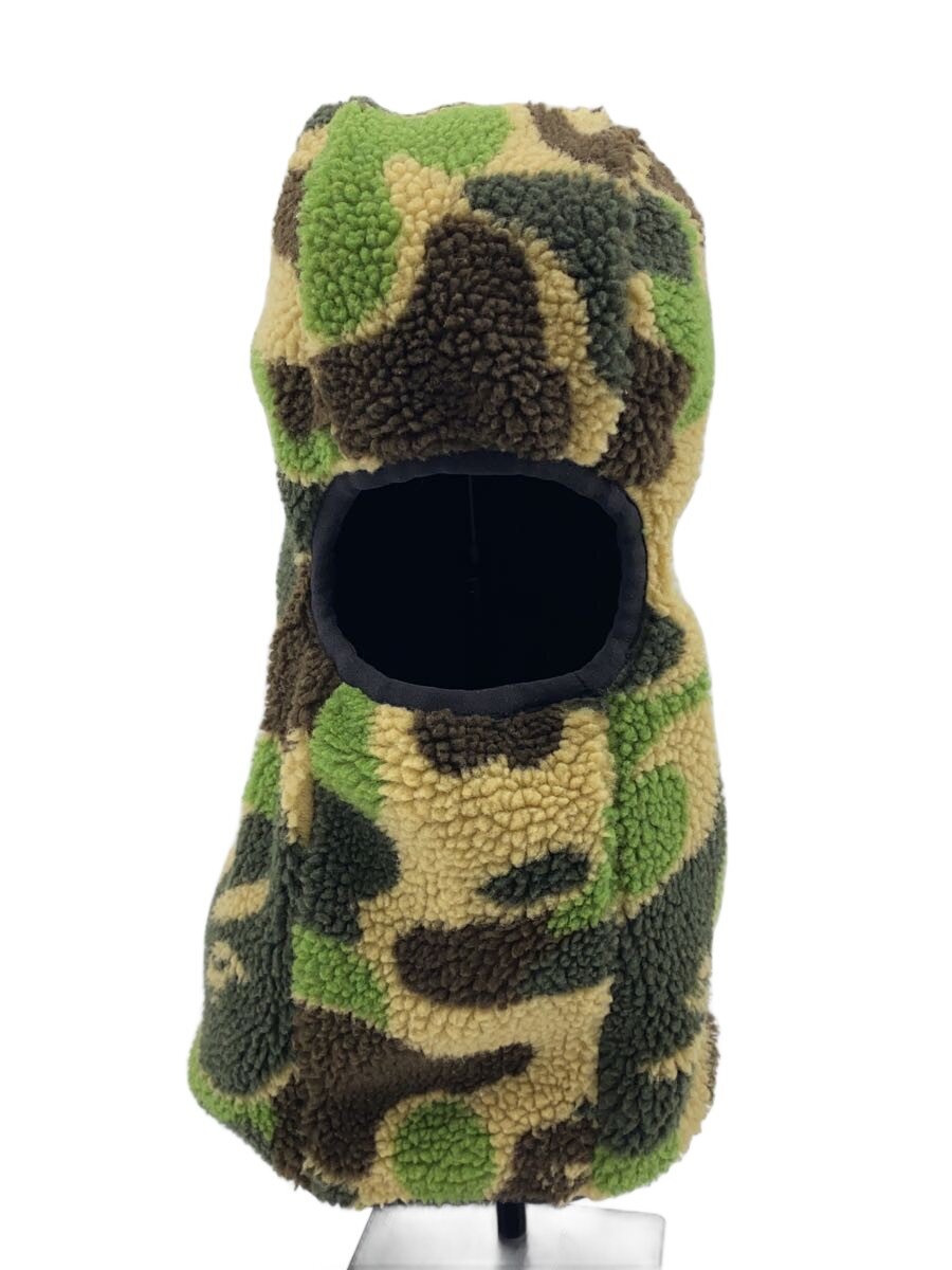 【中古】A BATHING APE◆ヘッドウェア/--/ポリエステル/GRN/カモフラ/メンズ/ABC CAMO BOA FLEECE BALACLA【服飾雑貨他】｜2ｎｄ STREET 店