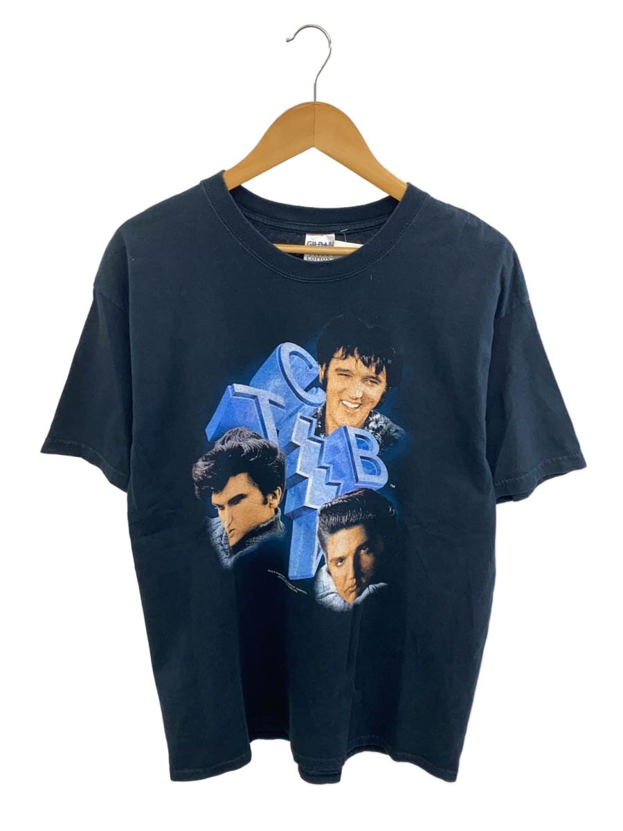 【中古】GILDAN◆00s/Elvis Presley/2002/Tシャツ/L/コットン/BLK【メンズウェア】｜2ｎｄ STREET 店