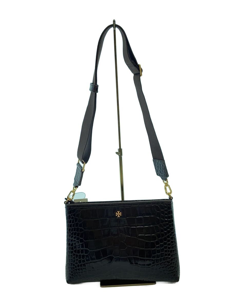 【中古】TORY BURCH◆ショルダーバッグ/なめし革/BRW/10010539 08-24【御徒面子】