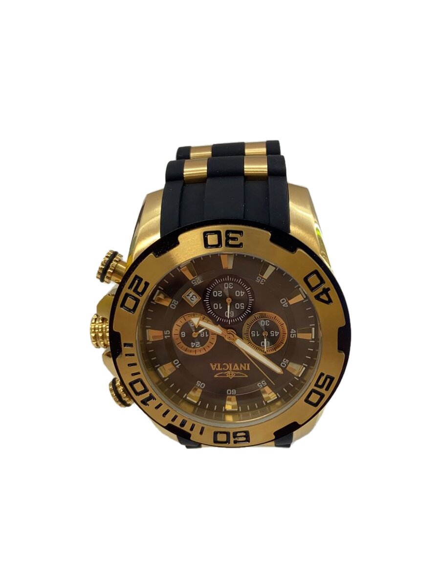 【中古】invicta◆石英ウオッチ/アナログ/ステンレス鋼/BLK/BLK/SS/22344【服飾雑貨他】