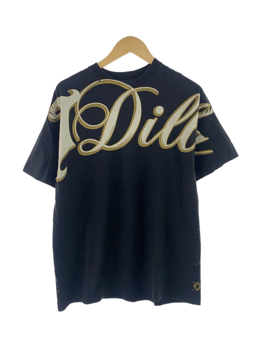 【中古】STUSSY◆×STONES THROW/J Dilla/プルオーバー/L/綿織物/BLK【メンズウェア】