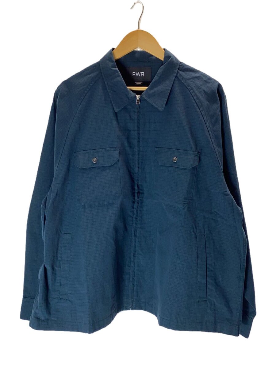 【中古】PWA◆DRY ZIP-UP SWING SHIRT/ジャケット/L/コットン/ネイビー/チェック/P08C001-SH01【メンズウェア】｜2ｎｄ STREET 店