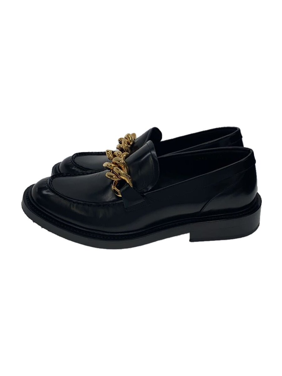 【中古】VERSACE◆置き目毛皮/42/BLK/黒/なめし革/チェーン店/1A02335【シューズ】