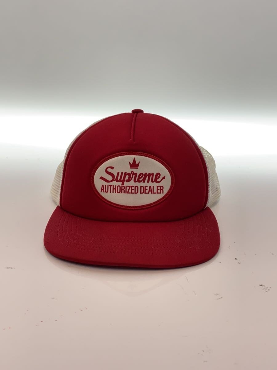 【中古】Supreme◆メッシュ鳥打ち帽/--/ポリエステル/RED/メンズ【服飾雑貨他】