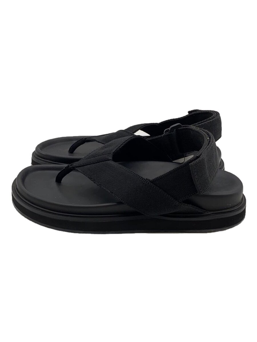 【中古】nagonstans◆サンダル/24糎/BLK//【シューズ】