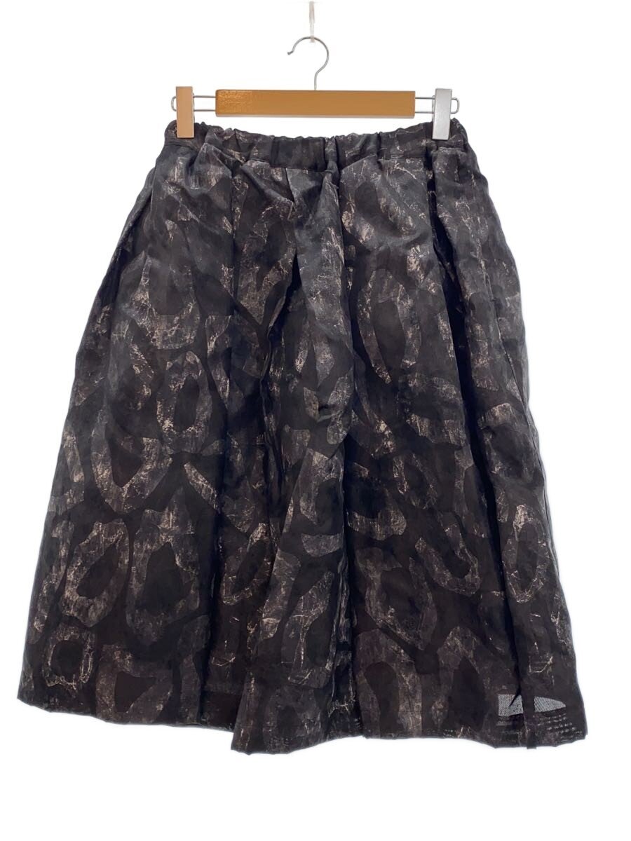 【中古】COMME des GARCONS COMME des GARCONS◆ロングスコート/XS/地絹/黒いこと/総柄/RO-S011【レディース御召しもの】