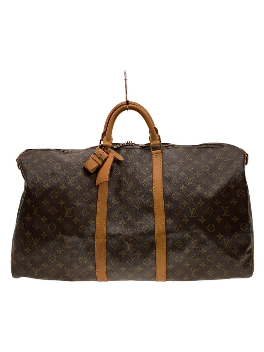 【中古】LOUIS VUITTON◆キーポル・バンドリエール60_モノグラム・帆布_BRW/PVC/BRW【御徒面子】