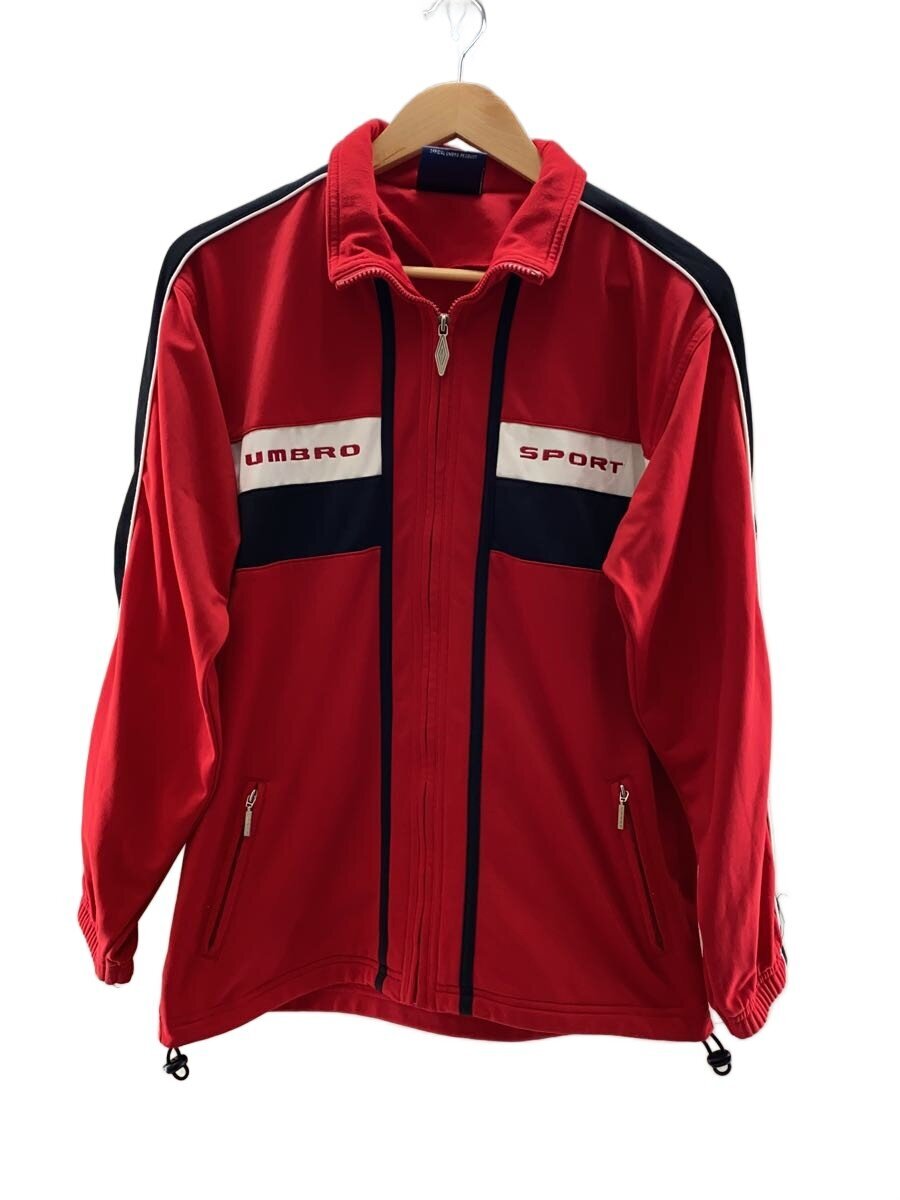 【中古】UMBRO◆90s/ティーシャツ/--/ポリエステル/RED【メンズウェア】