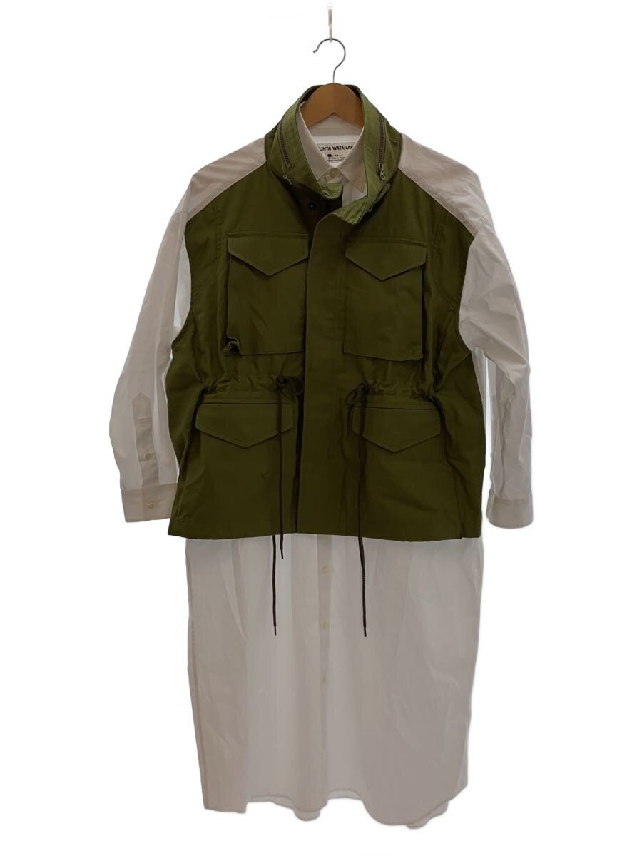 【中古】JUNYA WATANABE COMME des GARCONS◆厚地の外套/XS/綿織物/KHK/無地/JO-O028【レディースお召しもの】