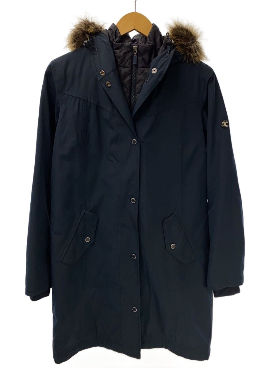 【中古】Barbour◆厚地の外套/36/ポリエステル/NVY/1902374【レディース御召しもの】