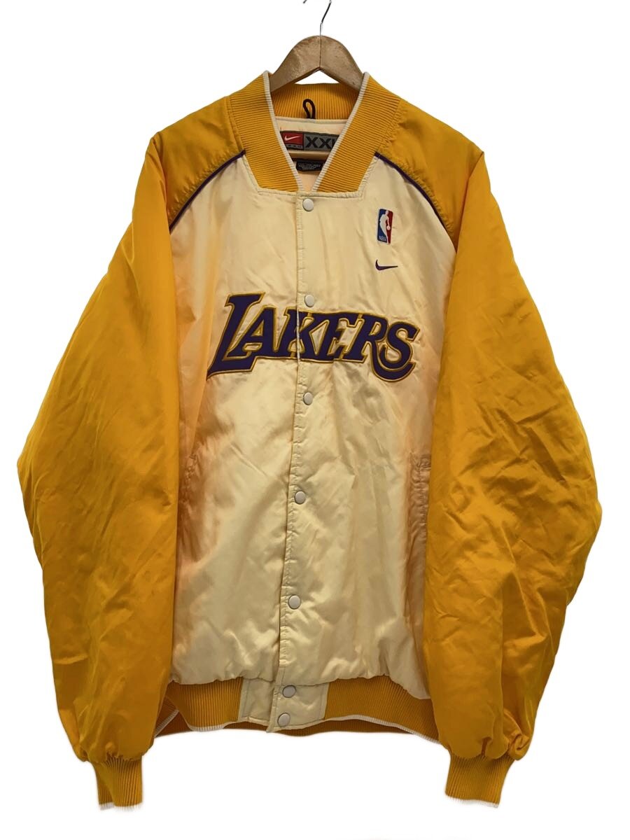 【中古】NIKE◆×LAKERS/NBA/スタジャン/XXL/ナイロン/イエロー/00s/中綿スタジアムジャケット//【メンズウェア】|2nd STREET 店