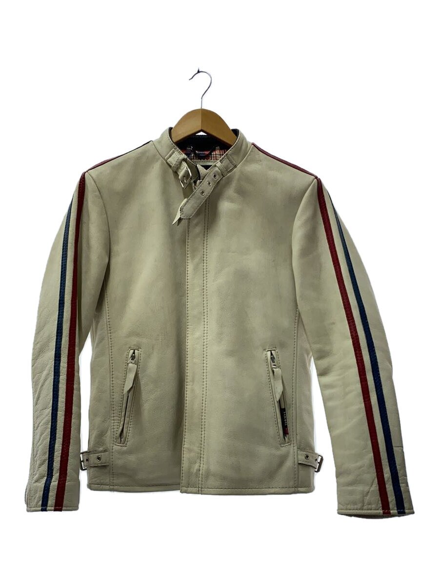 【中古】Schott◆シングルライダースジャケット/S/牛革/WHT/無地/3111010【メンズウェア】｜2ｎｄ STREET 店