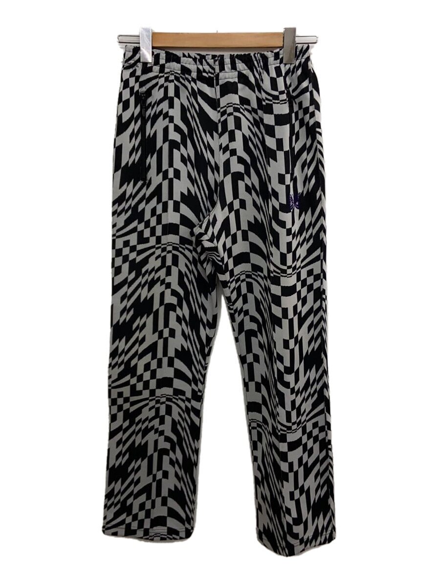 【中古】Needles◆22SS/別注 Track Pants Poly Jq/XS/ポリエステル/黒いこと/総柄/KP345A【メンズウェア】