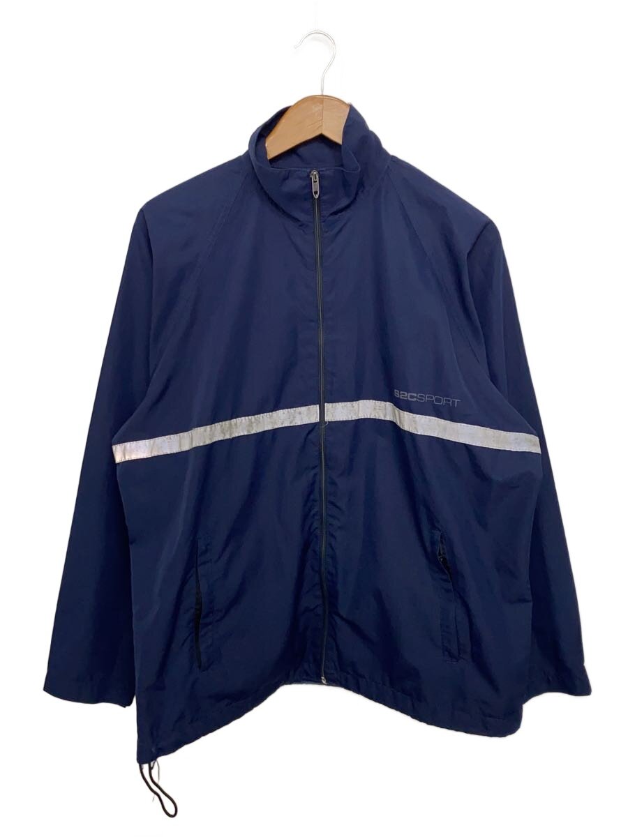 【中古】STUSSY◆ナイロン上衣/L/ナイロン/NVY/無地//【メンズウェア】