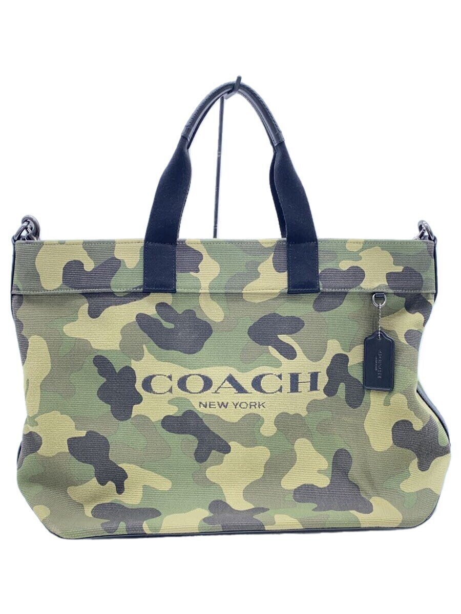 【中古】COACH◆COACH/トートバッグ/帆布/KHK/間鴨フラ/CL396【御徒面子】