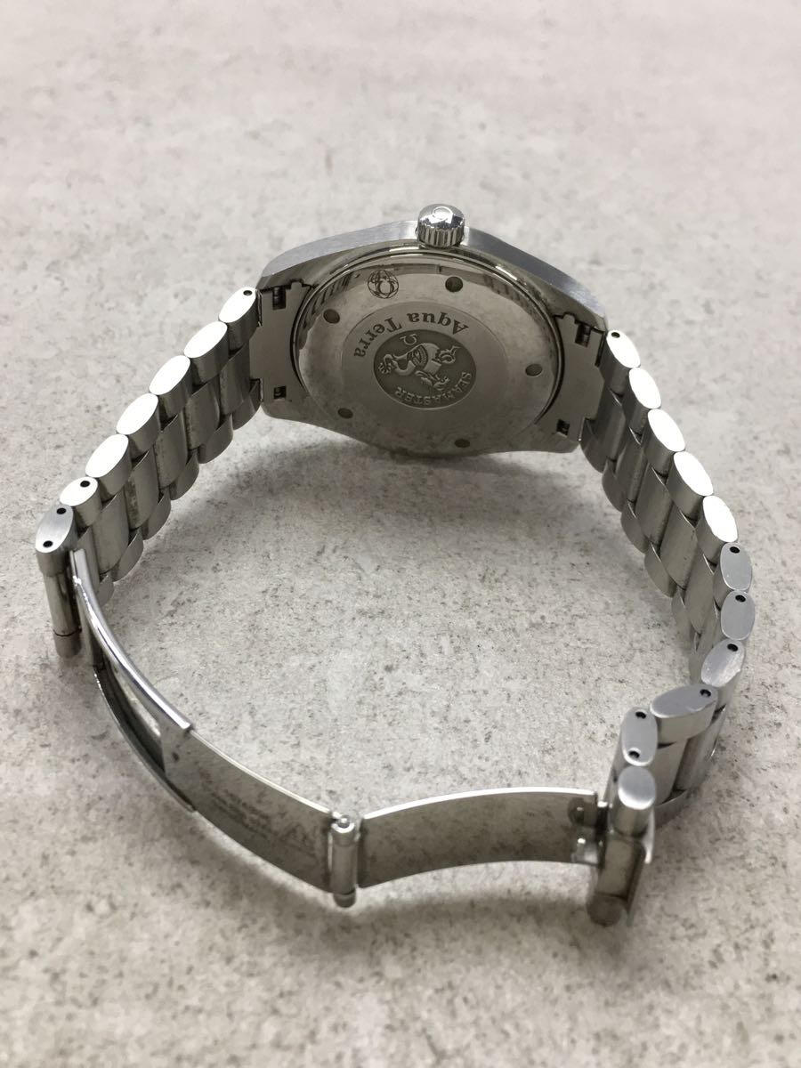 OMEGA◇クォーツ腕時計 アナログ ステンレス BLK SLV その他 