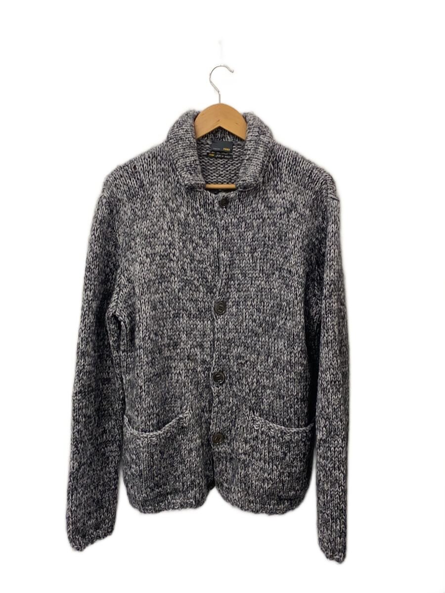 【中古】FENDI◆ジレー(朦々たる)/48/綿織物/GRY/FZ1096 P6M/PR-12-729【メンズウェア】