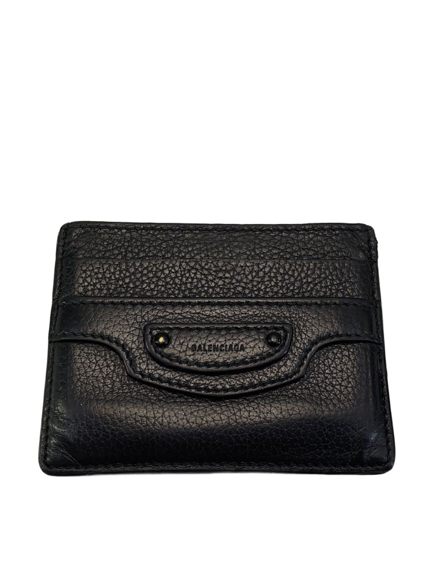 【中古】BALENCIAGA◆NEO CLASSIC/歌留多容れもの/なめし革/BLK/メンズ【服飾雑貨他】