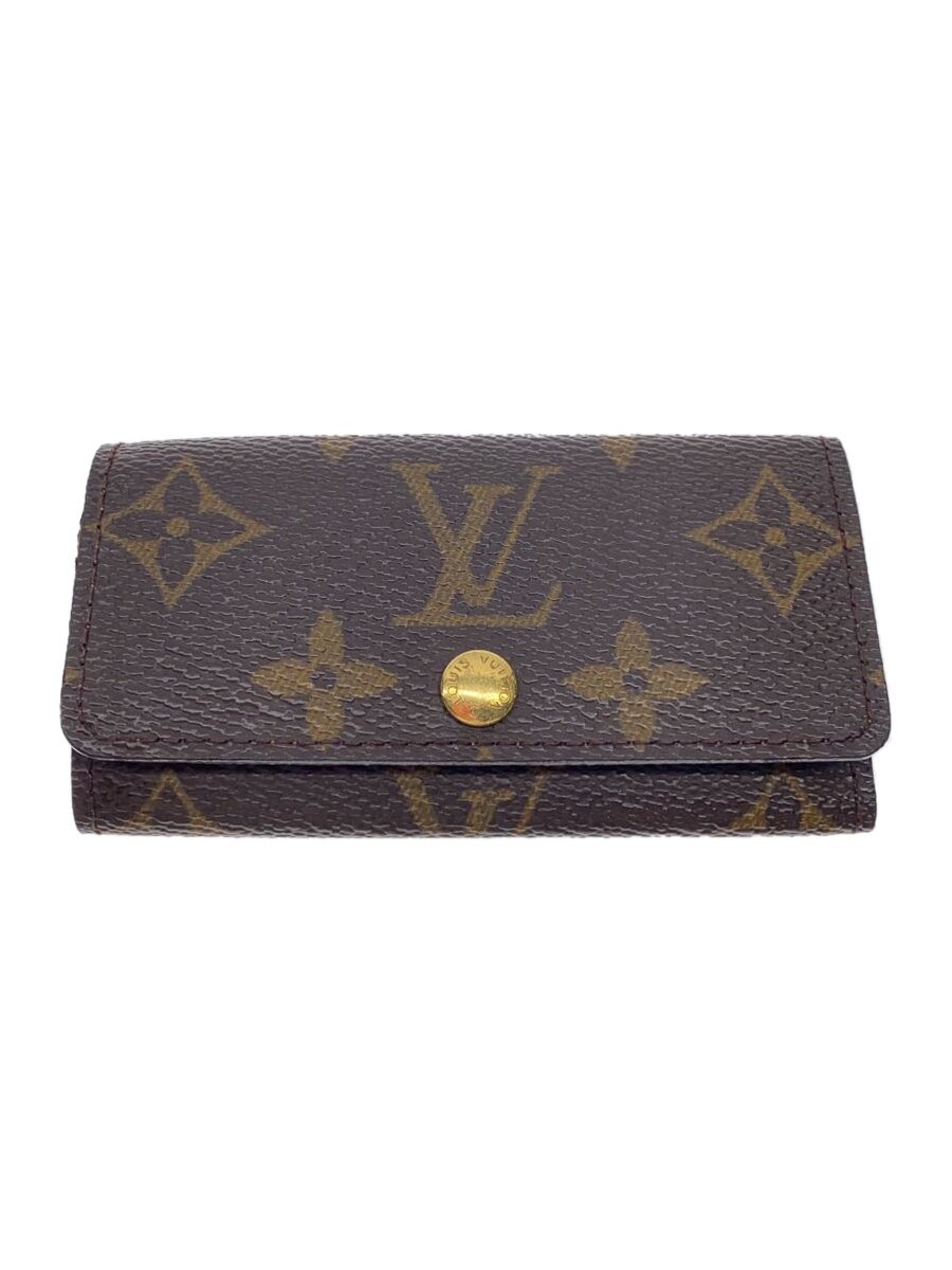 【中古】LOUIS VUITTON◆ミュルティクレ4_モノグラム・キャンバス_BRW/PVC/BRW/モノグラム/レディース【服飾雑貨他】｜2ｎｄ STREET 店