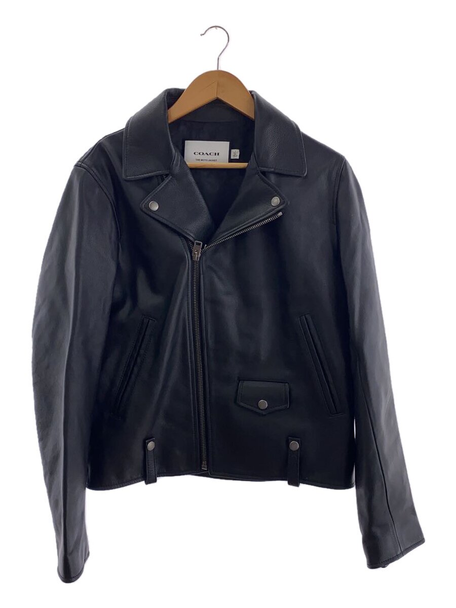 【中古】COACH◆MOTO JACKET/ダブルライダースジャケット/S/牛皮/BLK/CL359//【メンズウェア】