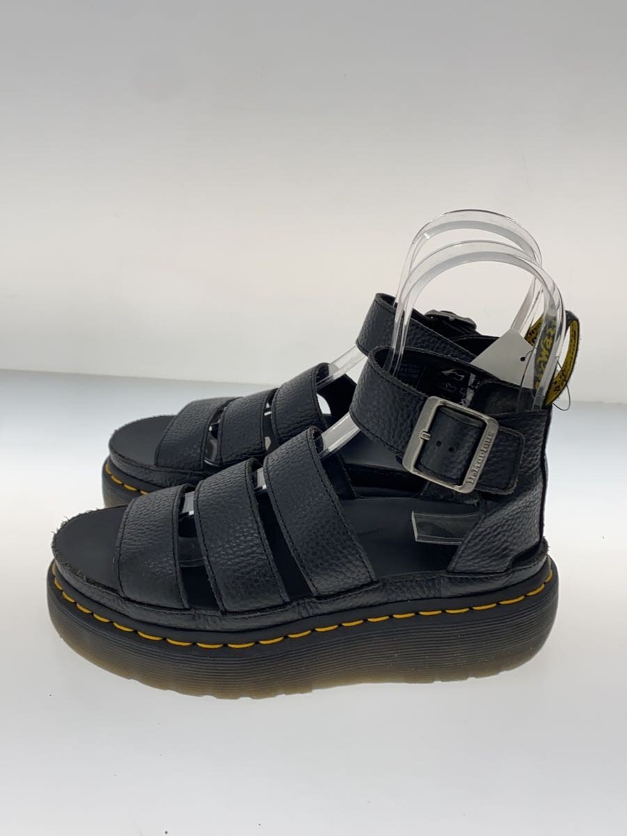 【中古】Dr.Martens◆サンダル/UK4/BLK/なめし革【シューズ】
