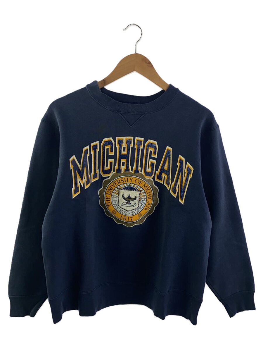 【中古】Champion◆80s/トリコタグ後期/MICHIGAN/汗水/L/綿織物/NVY//【メンズウェア】