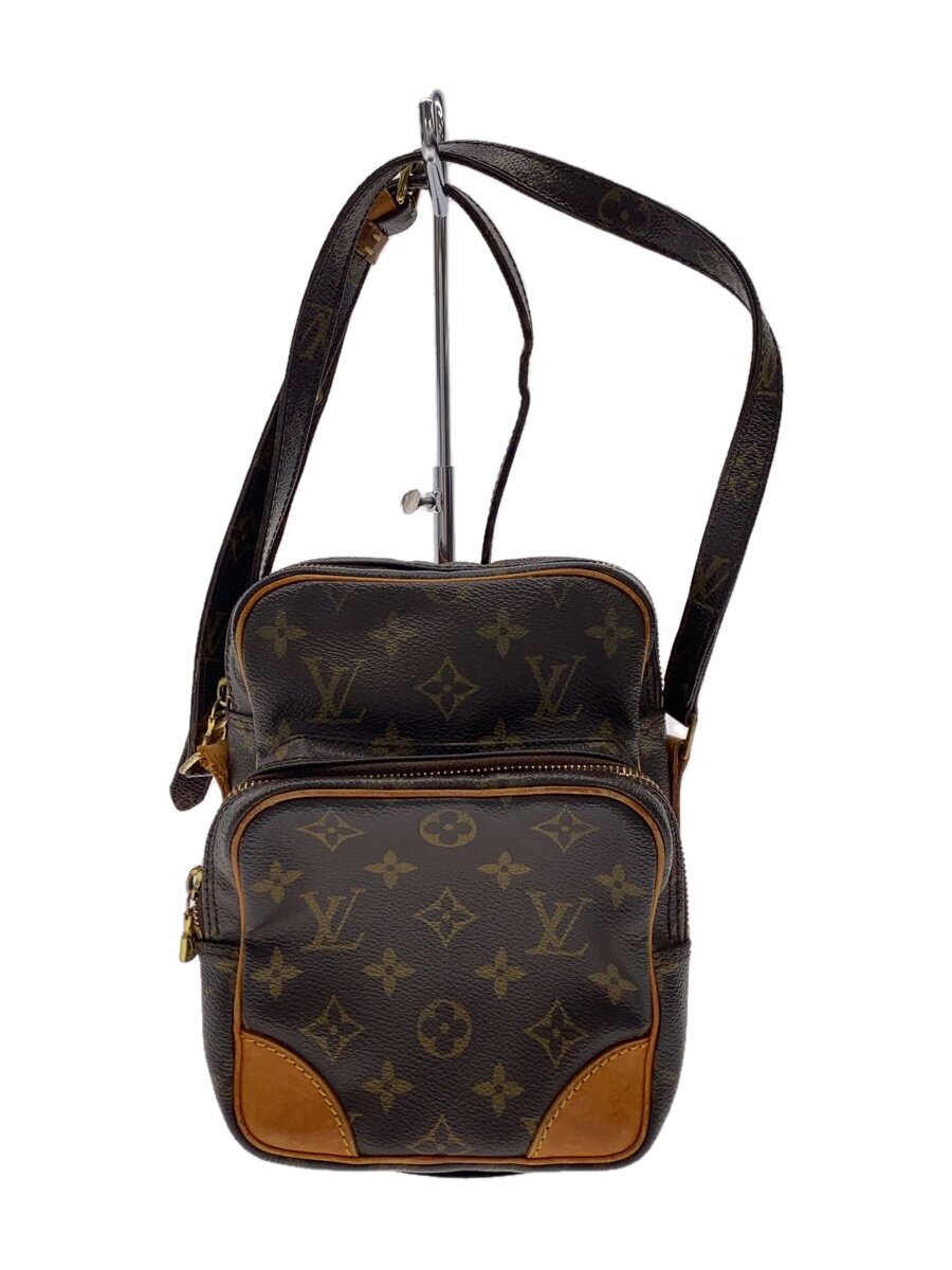 【中古】LOUIS VUITTON◆アマゾン_モノグラム・帆布_BRW/PVC/BRW【御徒面子】