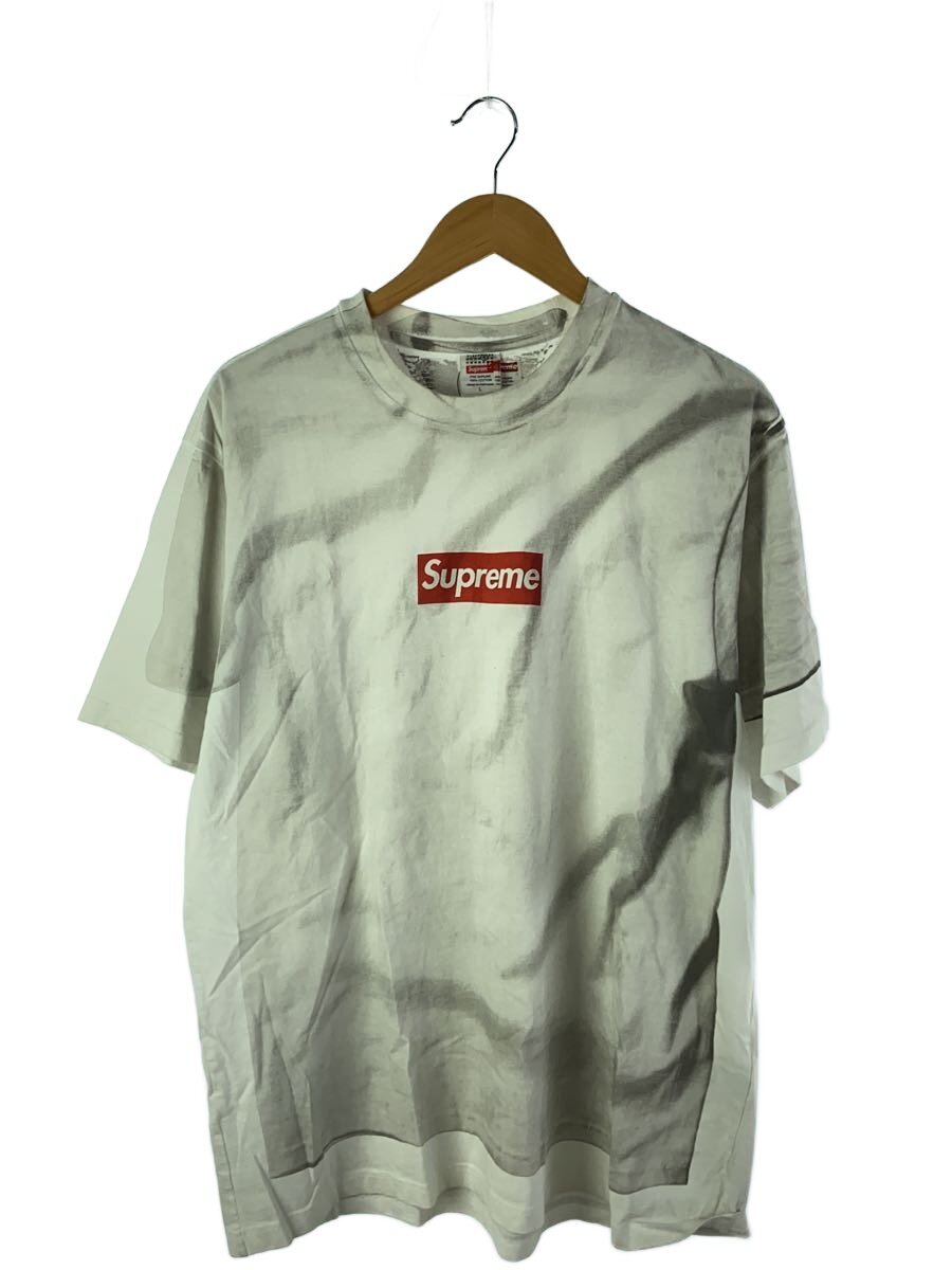 【中古】Supreme◆プルオーバー/L/綿織物/白いこと/×MM6/24SS/Box logo Tee【メンズウェア】