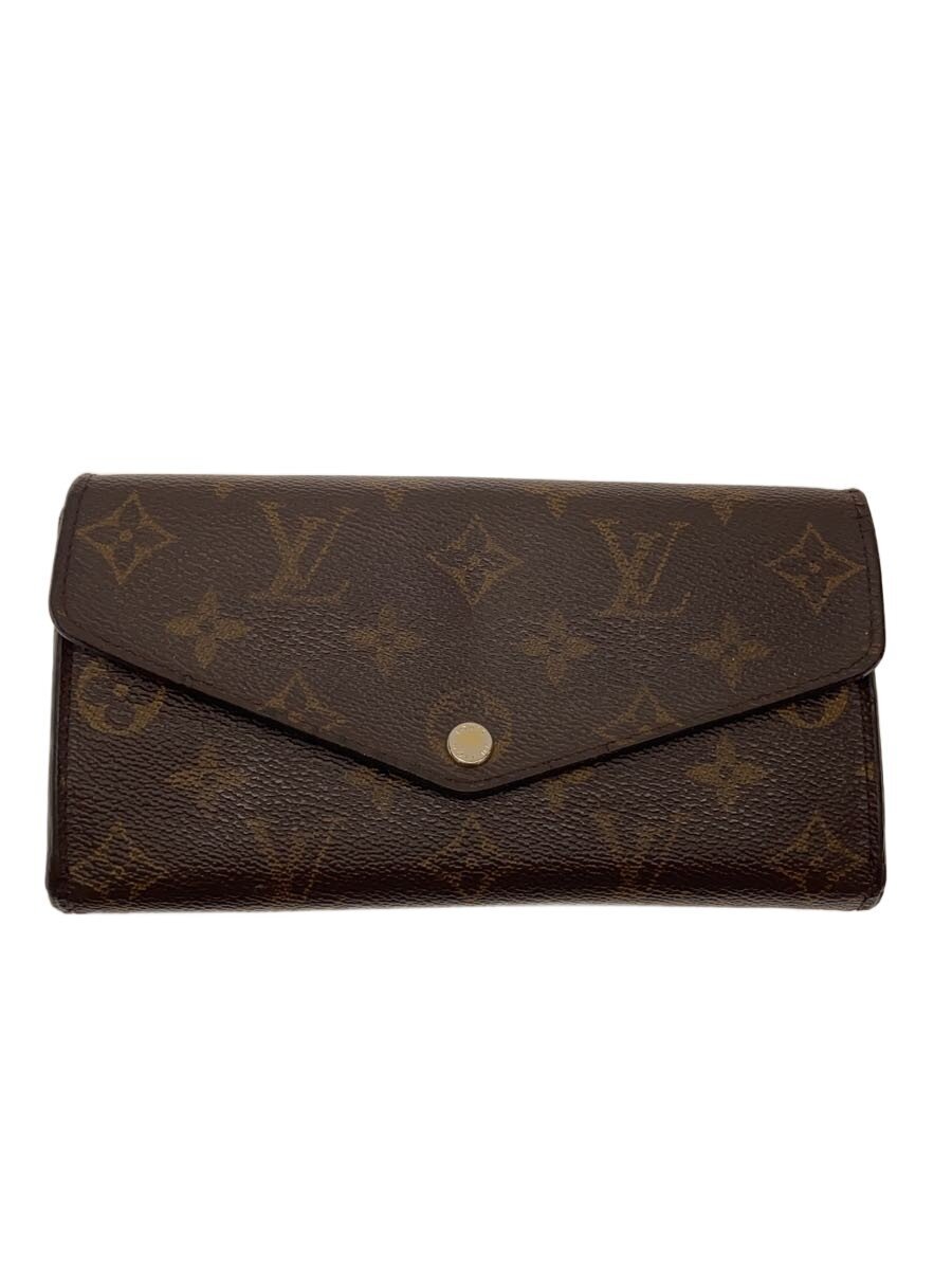【中古】LOUIS VUITTON◆2)ポルト・フォイユ・サラ_モノグラム・キャンバス/PVC/BRW/レディース【服飾雑貨他】|2nd STREET 店