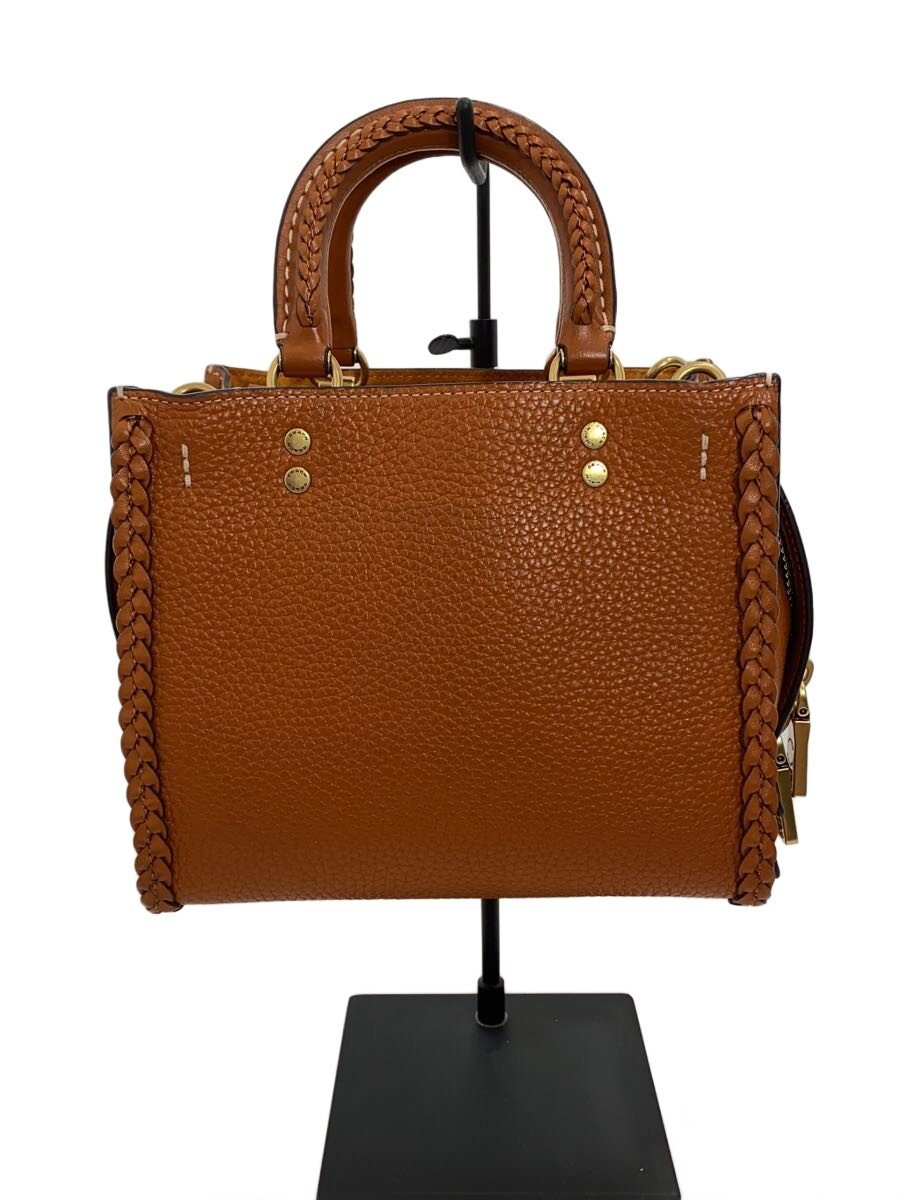 【中古】COACH◆ショルダーバッグ/なめし革/BRW/無地/CJ816【御徒面子】