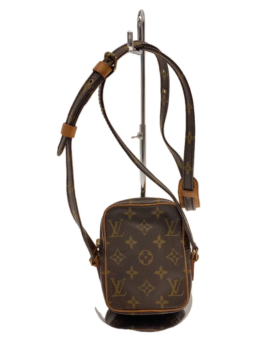 【中古】LOUIS VUITTON◆ミニ・ダヌーブ_モノグラム・帆布/PVC/BRW//【御徒面子】