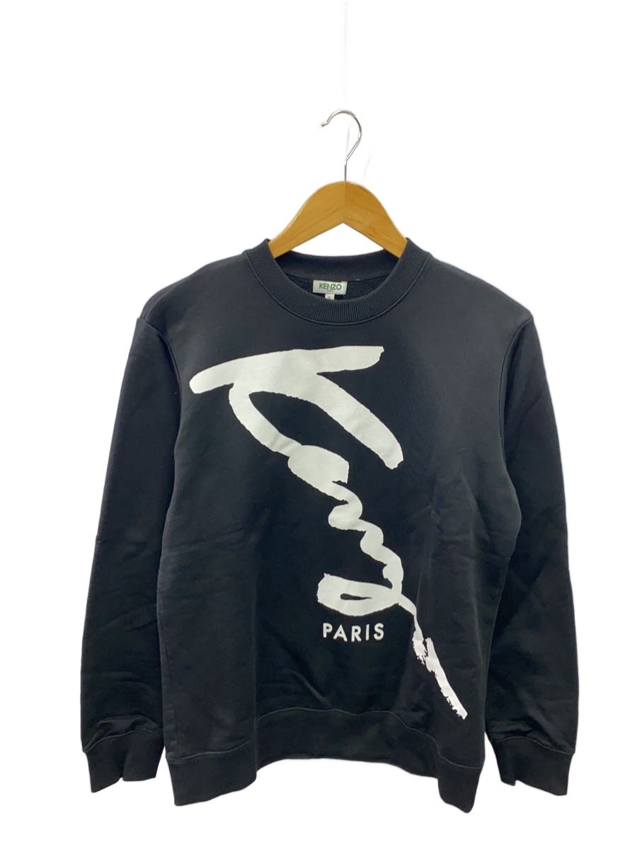 【中古】KENZO◆Kenzo Sign Sweat/S/綿織物/BLK/刷り上げる/F665SW1424MB【メンズウェア】