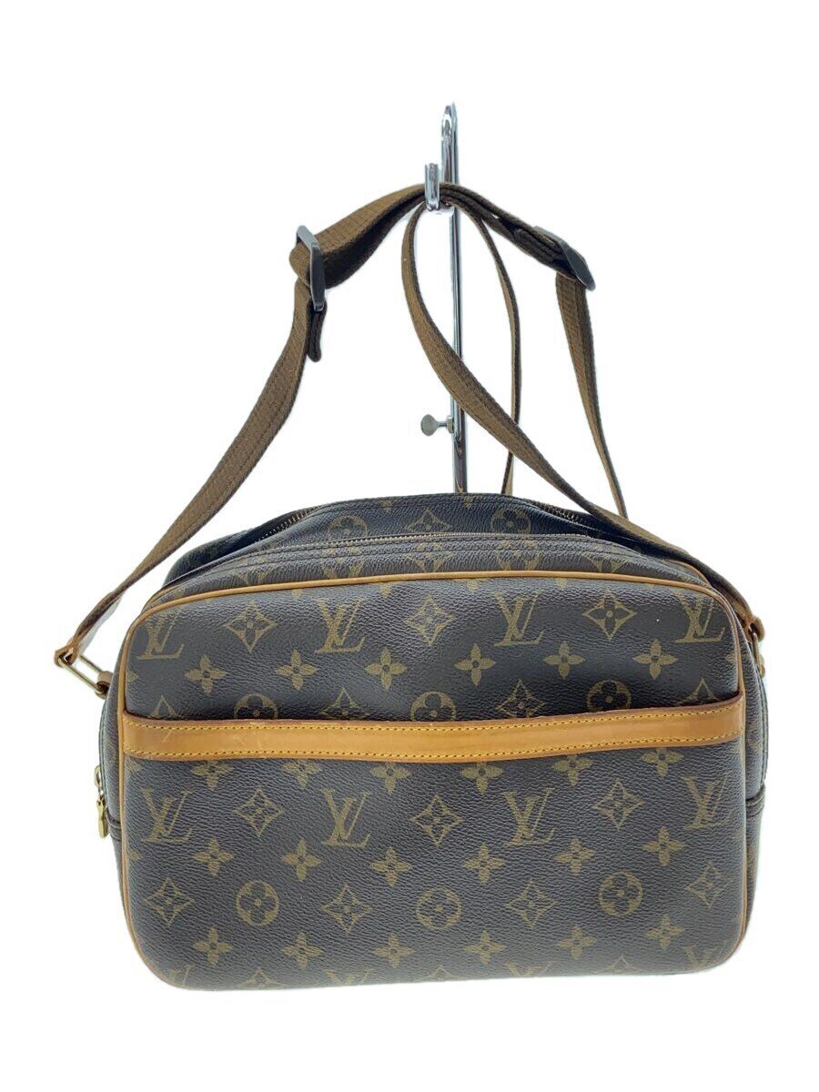 【中古】LOUIS VUITTON◆特派員PM_モノグラム・帆布_BRW/PVC/BRW【御徒面子】