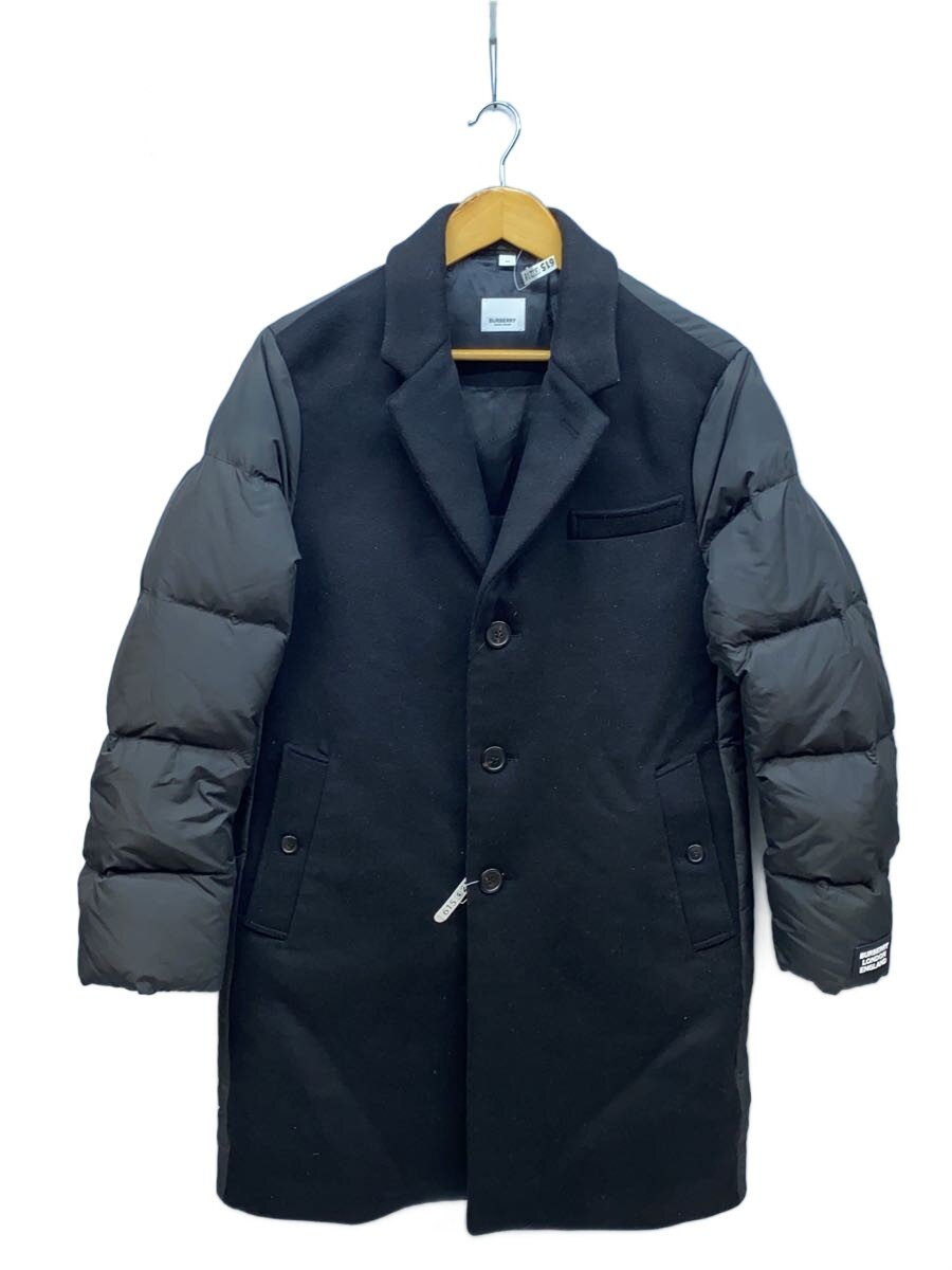 【中古】BURBERRY LONDON◆袖落ちこむうつり変わり/チェスターコート/44/羊毛/BLK/8024008【メンズウェア】