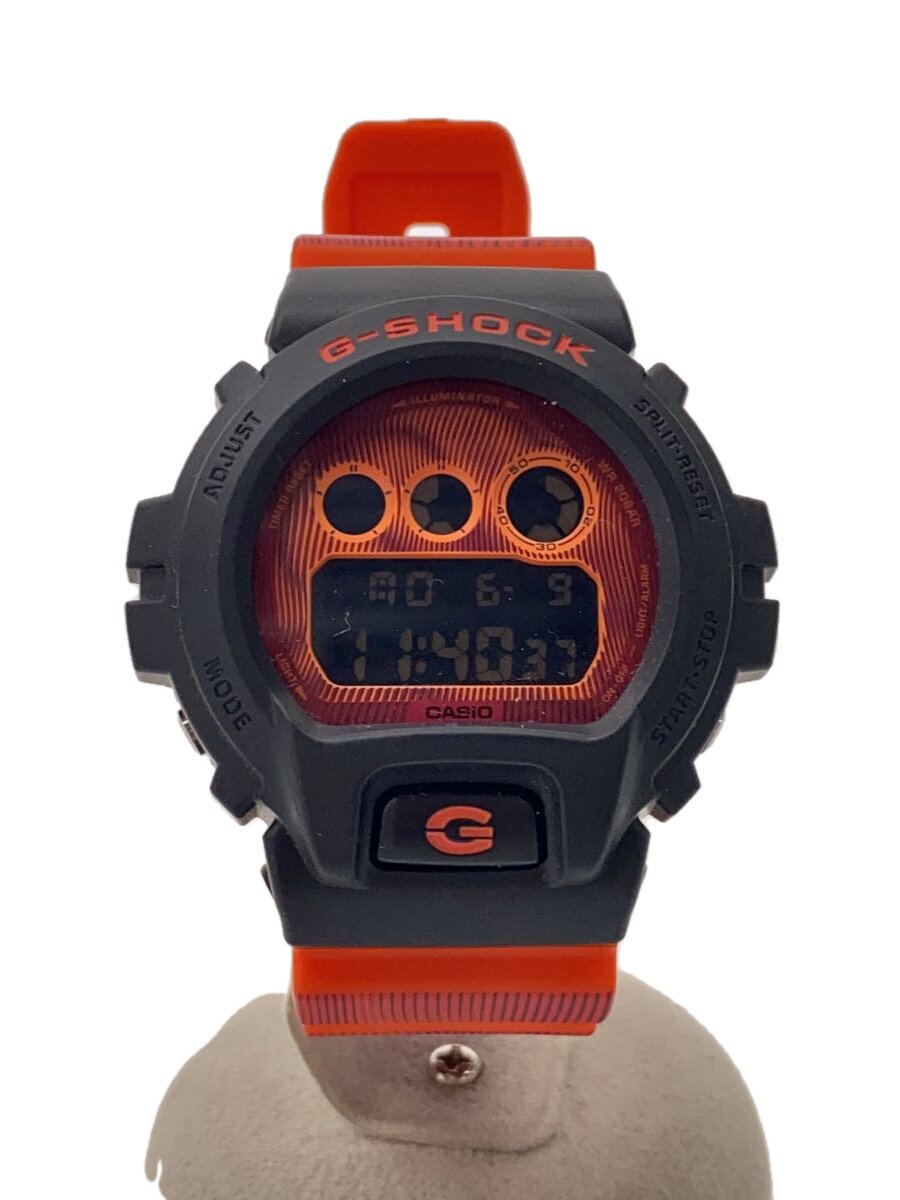 【中古】CASIO◆石英ウオッチ_G-SHOCK/デジタル/天然ゴム/ORN【服飾雑貨他】