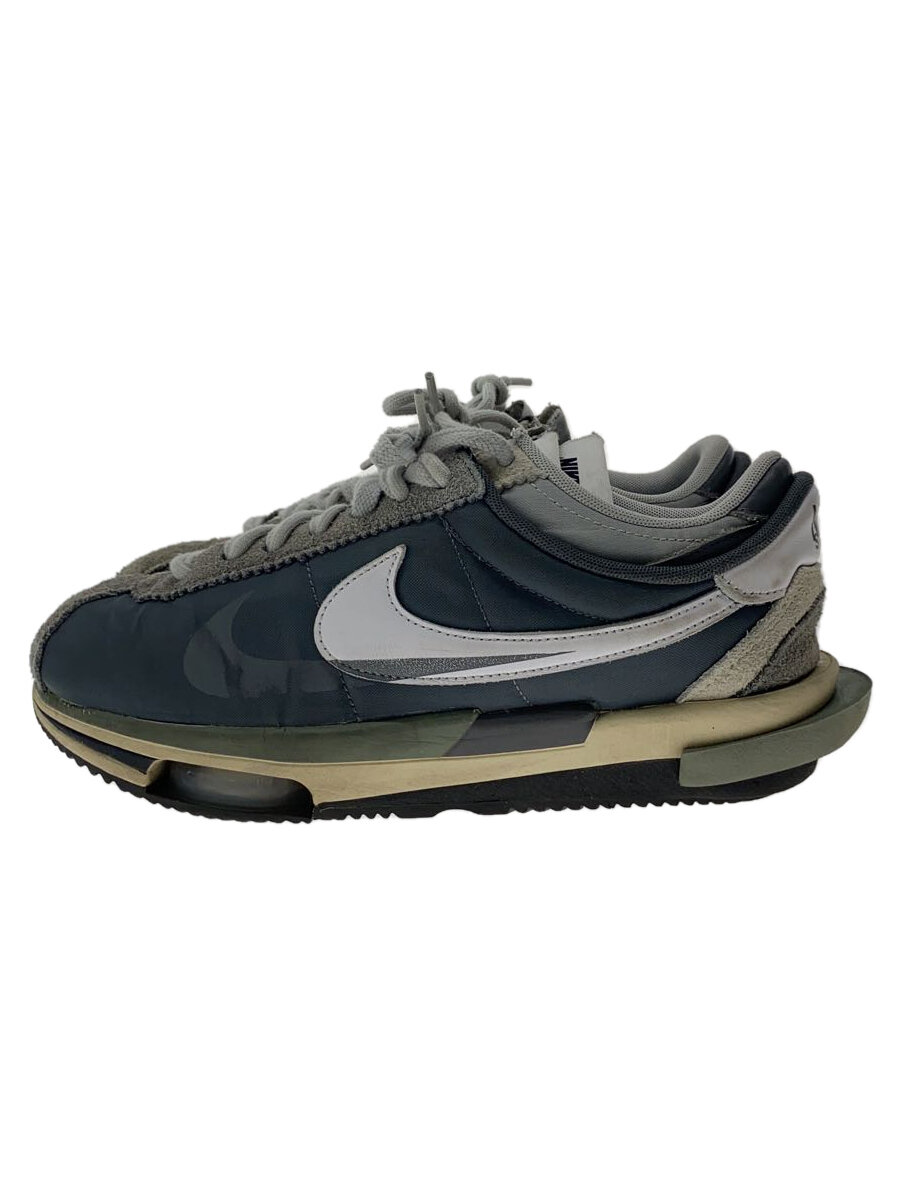 【中古】NIKE◆SACAI X ZOOM CORTEZ_サカイX ZOOM コルテッツ/27.5糎/GRY//【シューズ】