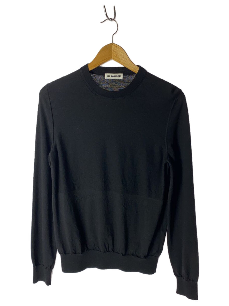 【中古】JIL SANDER◆23SS/ニット・セーター(薄手)/50/ウール/BLK/無地/J22GP0111/? NULL ?【メンズウェア】|2nd STREET 店