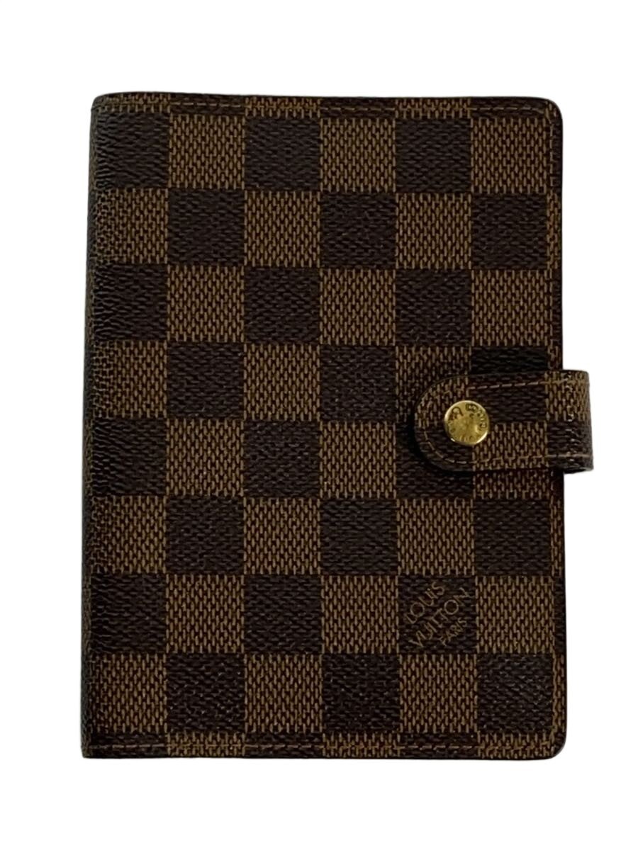 【中古】LOUIS VUITTON◆議事日程PM_ダミエ・エベヌ/なめし革/BRW/メンズ//【服飾雑貨他】