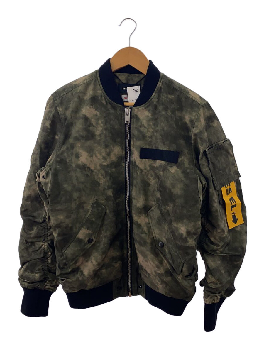【中古】DIESEL◆フライトジャケット/S/ポリエステル/KHK/カモフラ/00SIS4-W-NOVELS-0BATW【メンズウェア】|2nd STREET 店