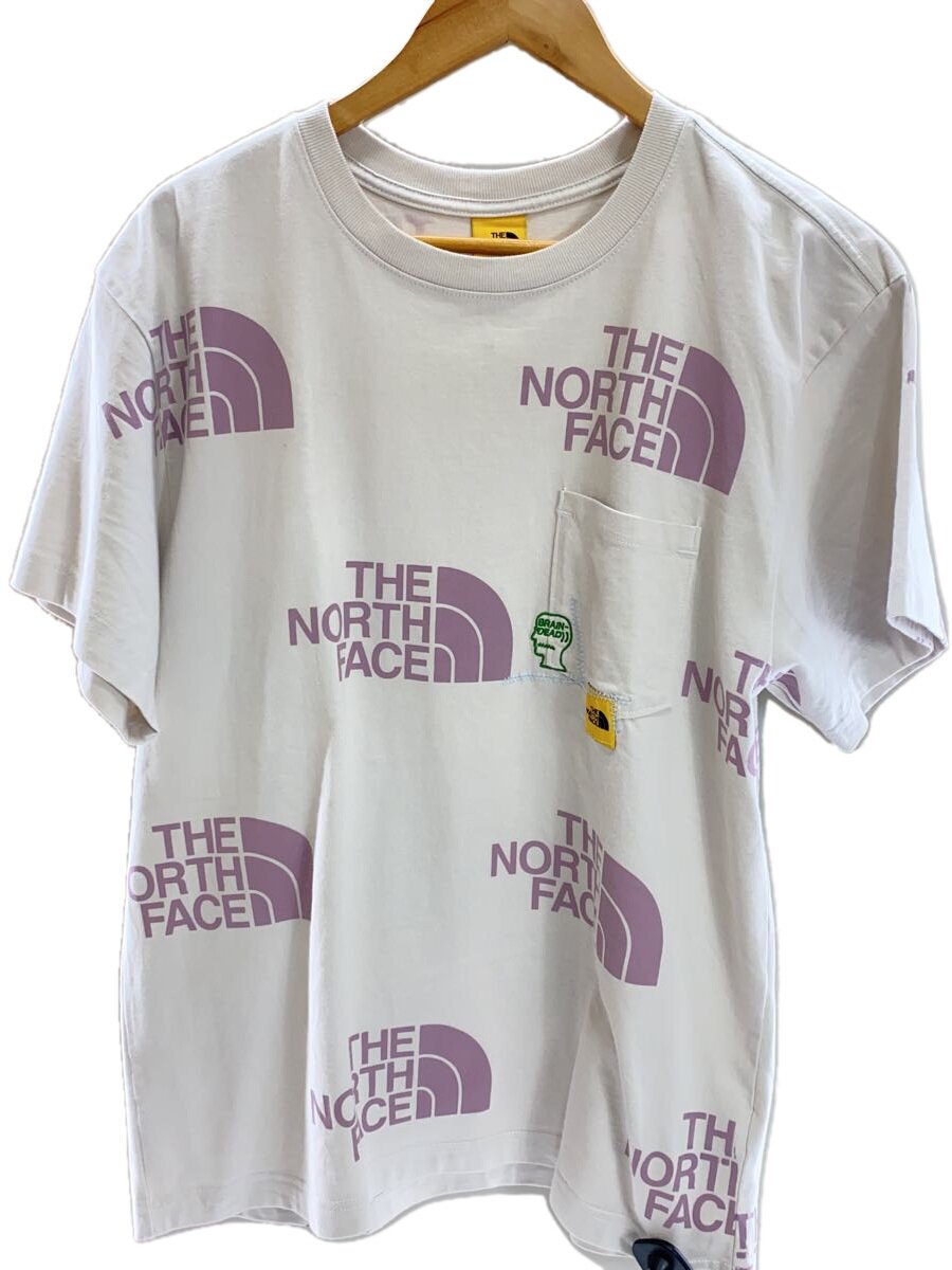 【中古】THE NORTH FACE◆プルオーバー/L/綿織物/WHT/総柄/smu-fa19-12208【メンズウェア】