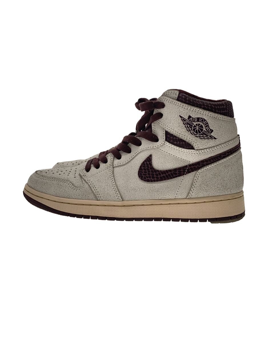 【中古】NIKE◆エア湖 ジョーダン 1 X ア マ マニエール/26.5珊/WHT【シューズ】