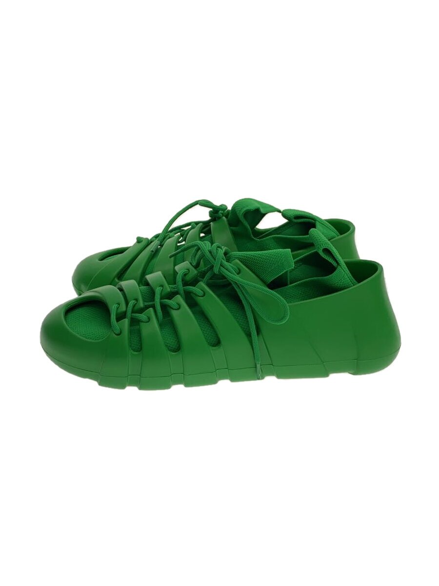 【中古】BOTTEGA VENETA◆トレイルラバースニーカー/41/緑であること【シューズ】