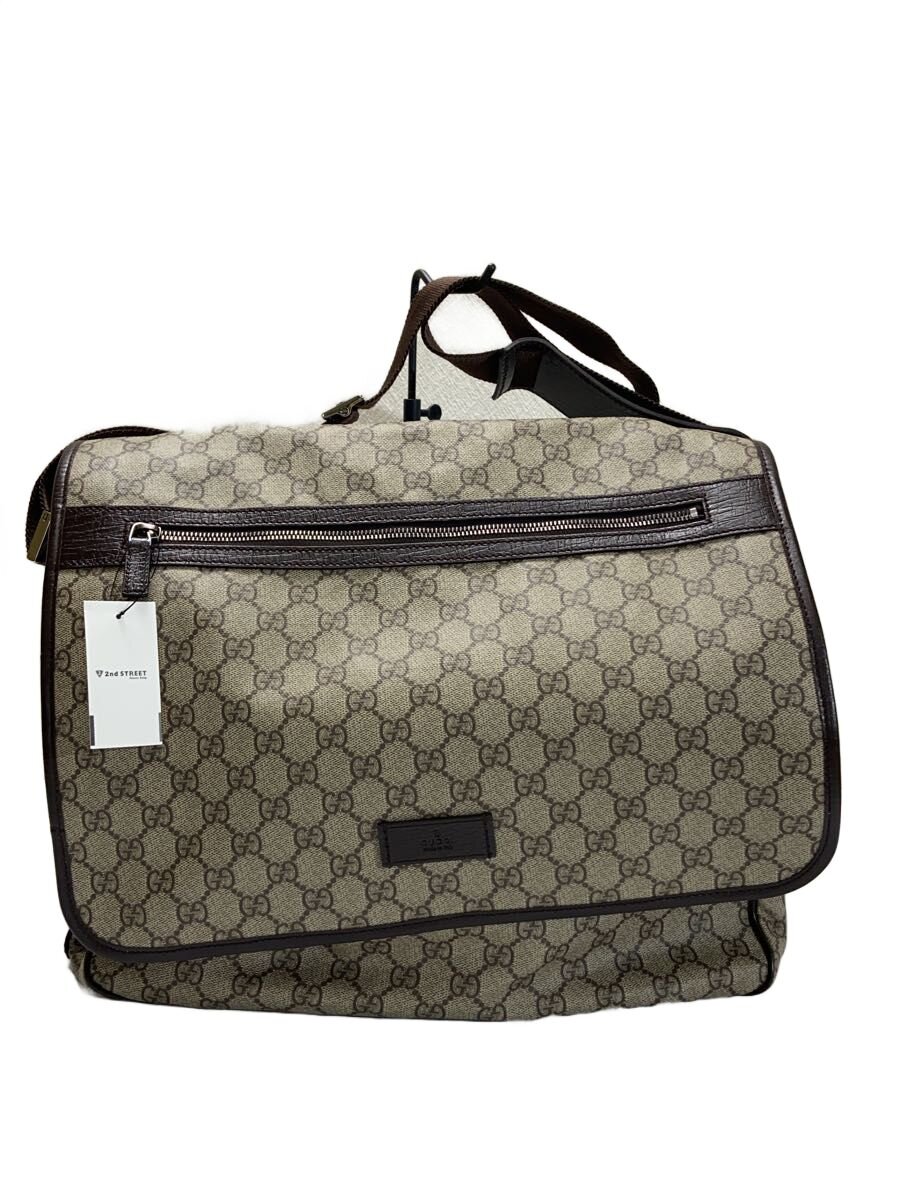 【中古】GUCCI◆ショルダーバッグ/PVC/BEG/189748 204991【御徒面子】