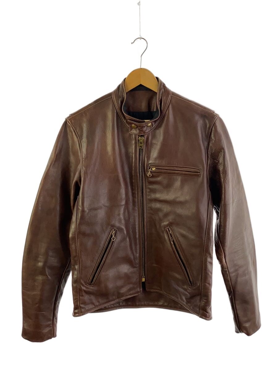 【中古】VANSON◆model b/シングルライダースジャケット/40/レザー【メンズウェア】|2nd STREET 店