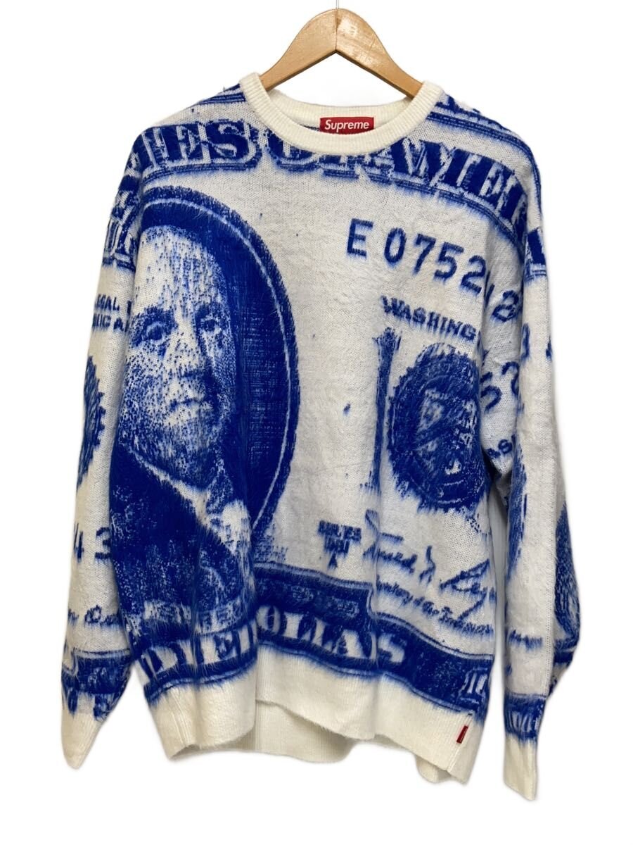 【中古】Supreme◆編み物・ティーシャツ(朦朦たる)/L/アクリル樹脂/BLU【メンズウェア】