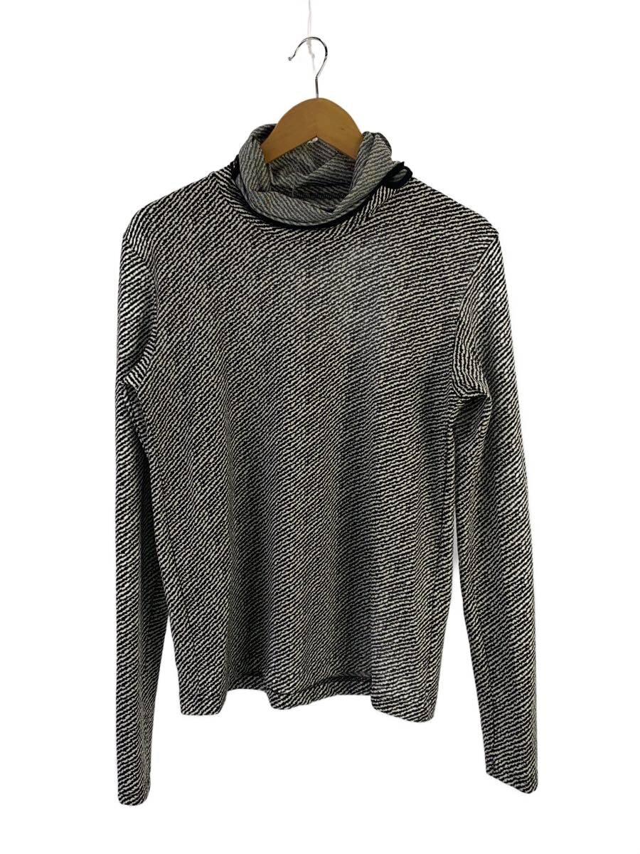 【中古】JOHN LAWRENCE SULLIVAN◆EARHOOK HI-NECK TOP/SS/ナイロン/WHT/総柄/5B002-0221-14【メンズウェア】
